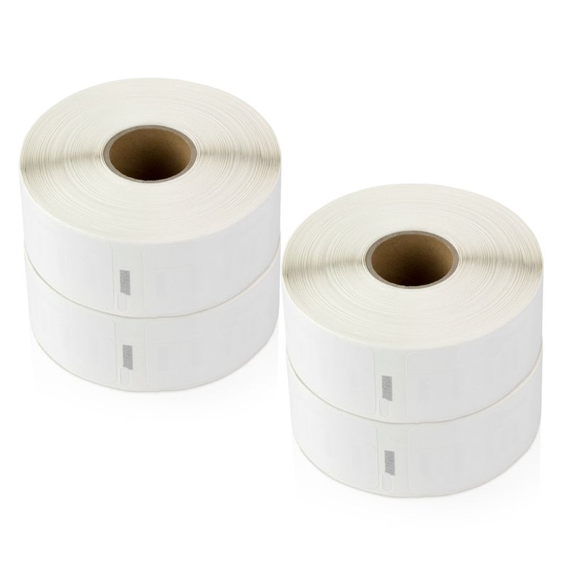 OfficeSmartLabels (3/4 x 2-1/2 inch) Return/Multipurpose Industrial Grade Plastic Labels, Compatible with 1933085 & 30330 Labels (4 Rolls / 450 Labels Per Roll) - Image 1